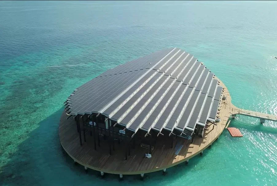 Maldives luxury resort is powered entirely by solar panels
