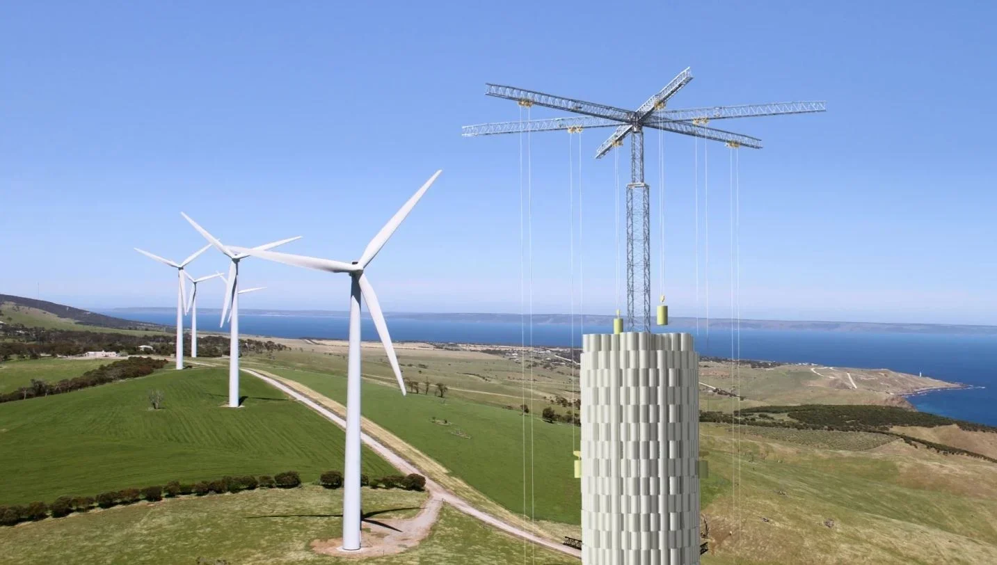 Energy Vault to build grid-level, gravity-fed battery from a tower of concrete blocks
