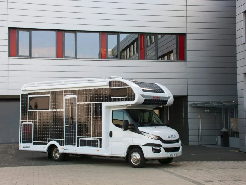 Take a Look at This Electric Motorhome Powered by Solar Panels and a Battery Pack