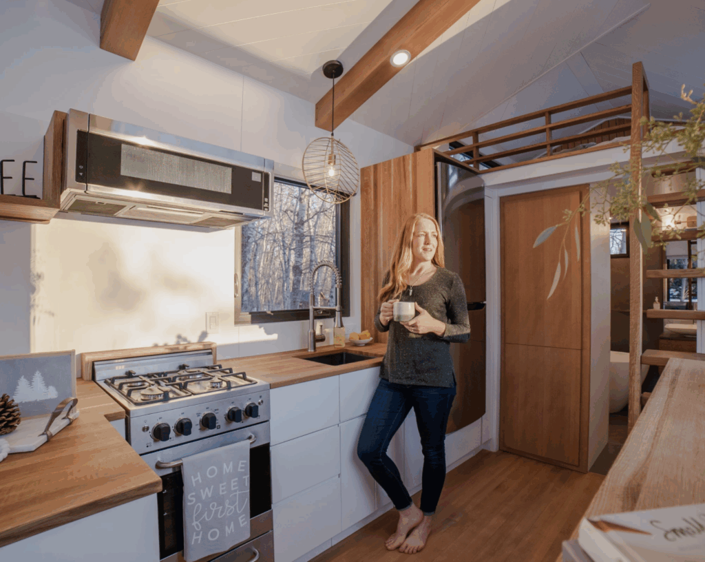 Canadian couple build tiny house that feels like a luxury home