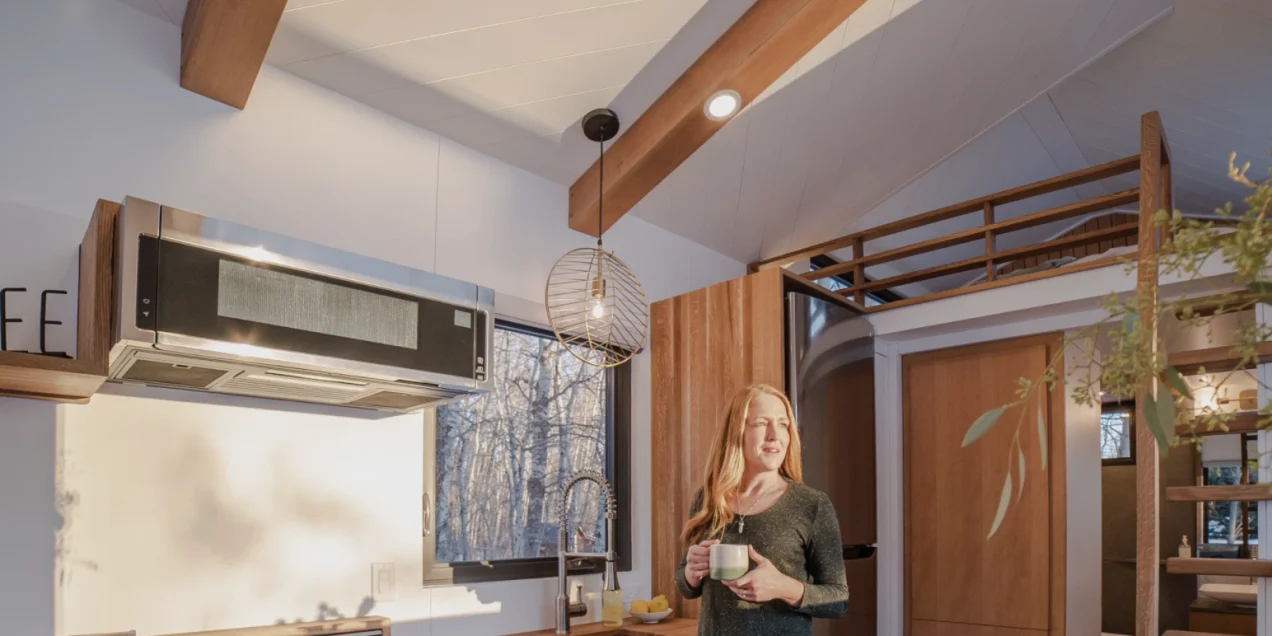 Canadian couple build tiny house that feels like a luxury home