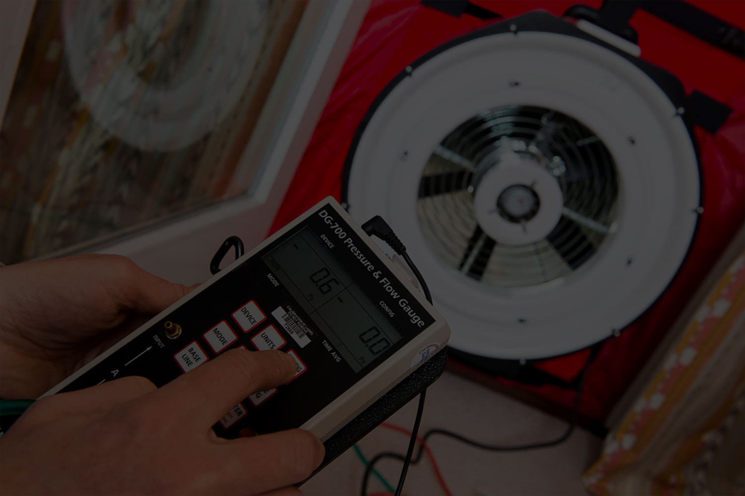 blower door test