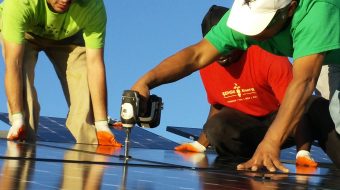 solar panel installation